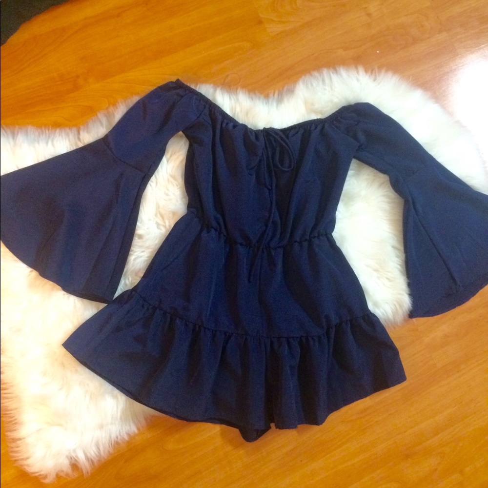 Dark Blue Romper (Shorts)